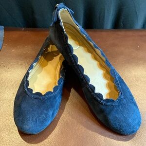 Jack Rogers Lucie ballet flats, navy suede, 7